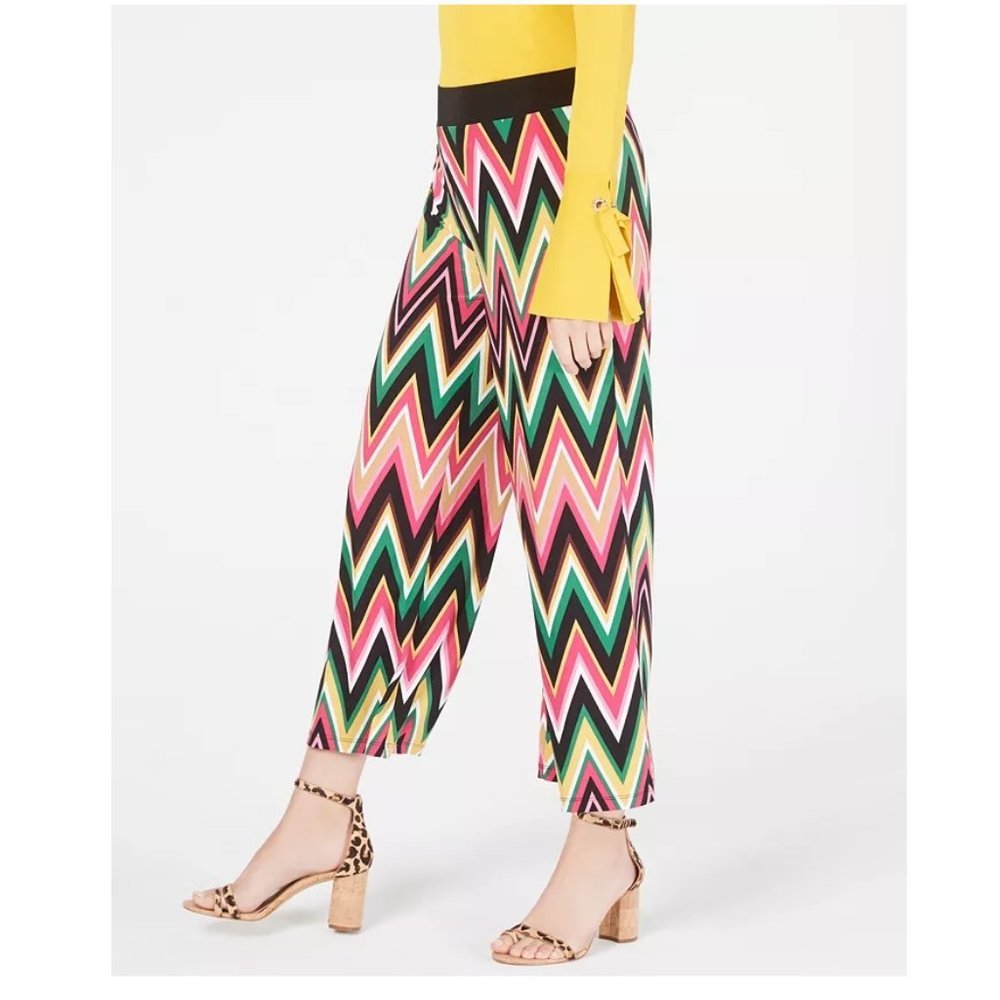 π INC Multicolored Chevron Culottes - Picture 2 of 4